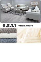 Anahtar Desen Koltuk Kılıfı 3.3.1.1 Koltuk Örtüsü Takımı krem