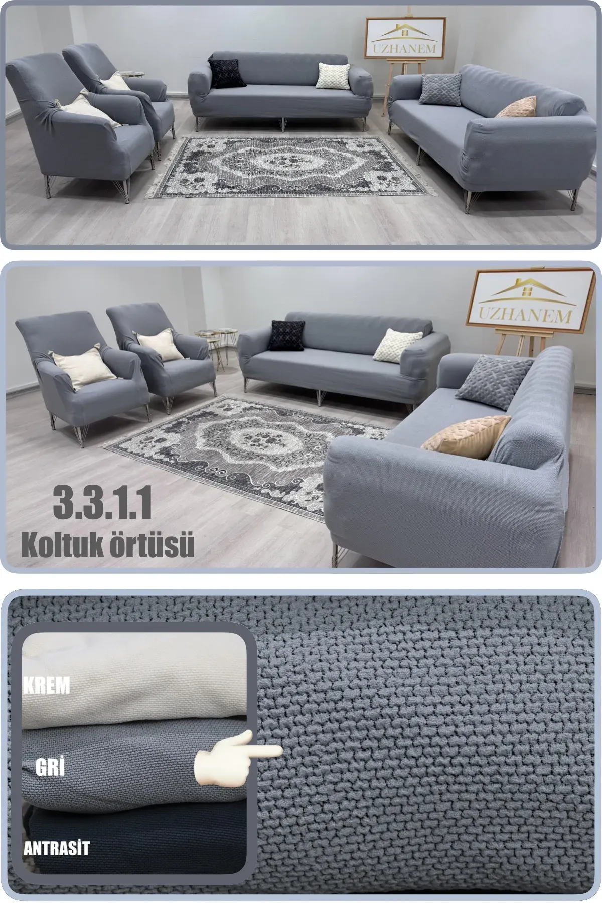 3.3.1.1 buğday desen koltuk örtüsü takımı koltuk kılıfı