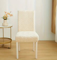 Sandalye kılıfı sandalye örtüsü krem