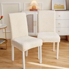 Sandalye kılıfı sandalye örtüsü krem