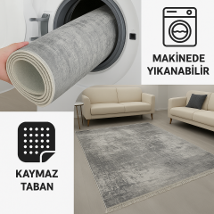 Dot Taban Kaymaz Halı Yolluk Mutfak Salon Halısı Dijital Baskılı Yıkanabilir