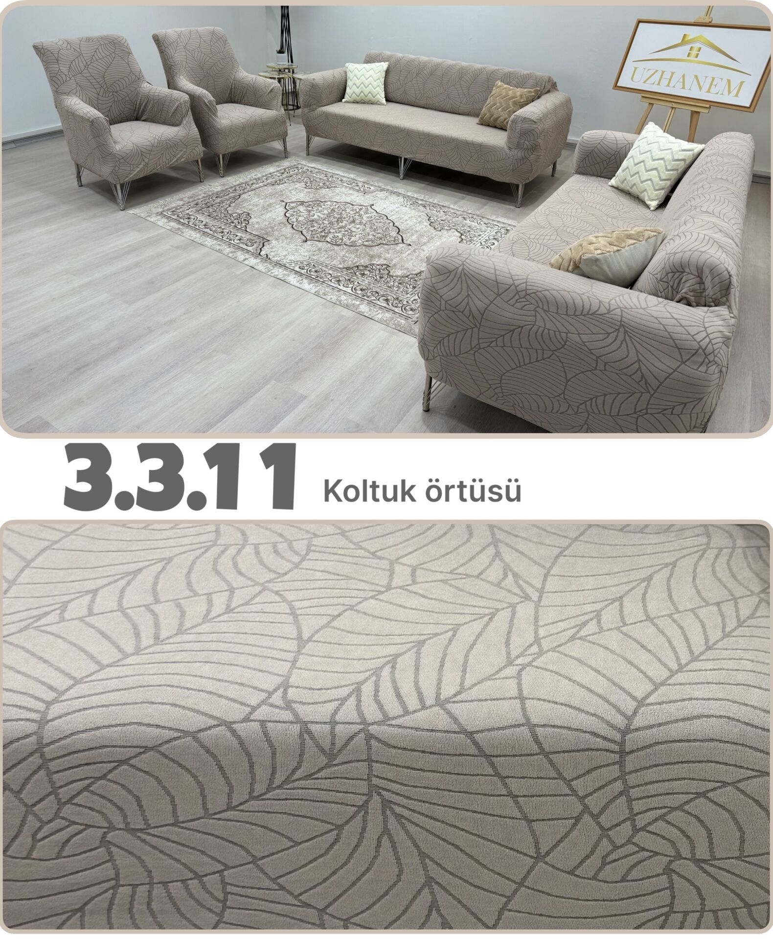 3.3.1.1 Koltuk Örtüsü Koltuk Kılıfı Takımı Ev Tekstili Sofa Cover