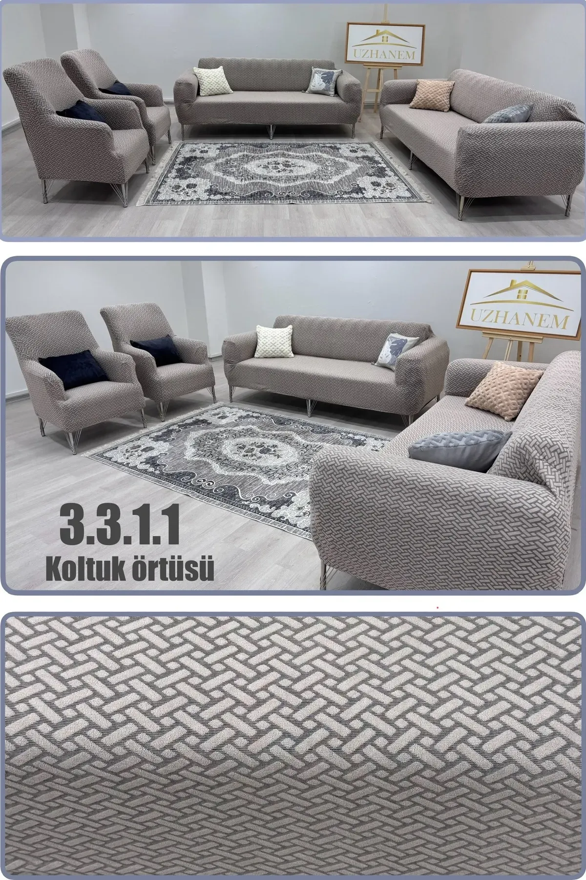 3.3.1.1 koltuk örtüsü takımı koltuk kılıfı vizon