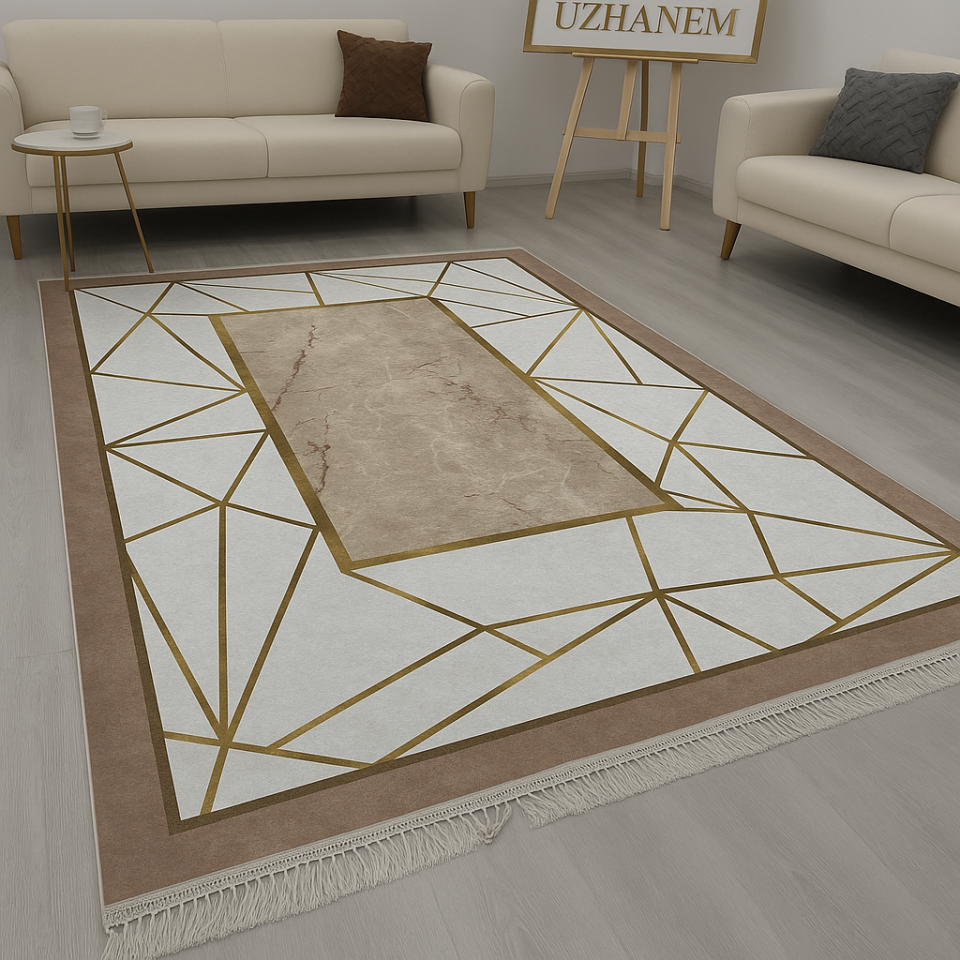 Dot Taban Kaymaz Halı Yolluk Mutfak Salon Halısı Dijital Baskılı Yıkanabilir