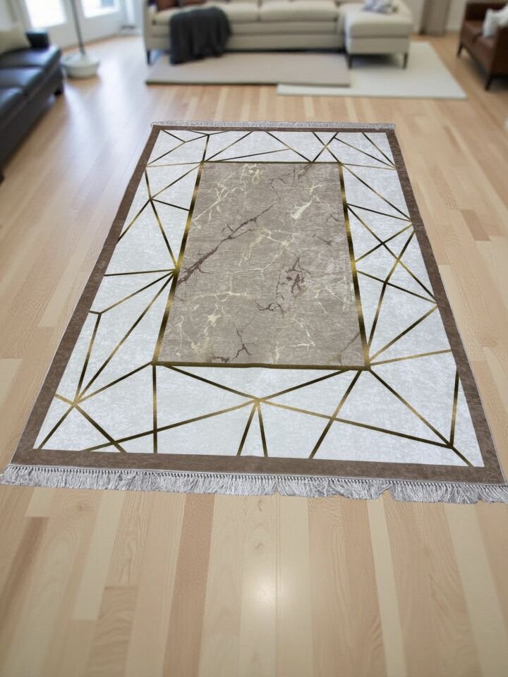 Dot Taban Kaymaz Halı Yolluk Mutfak Salon Halısı Dijital Baskılı Yıkanabilir