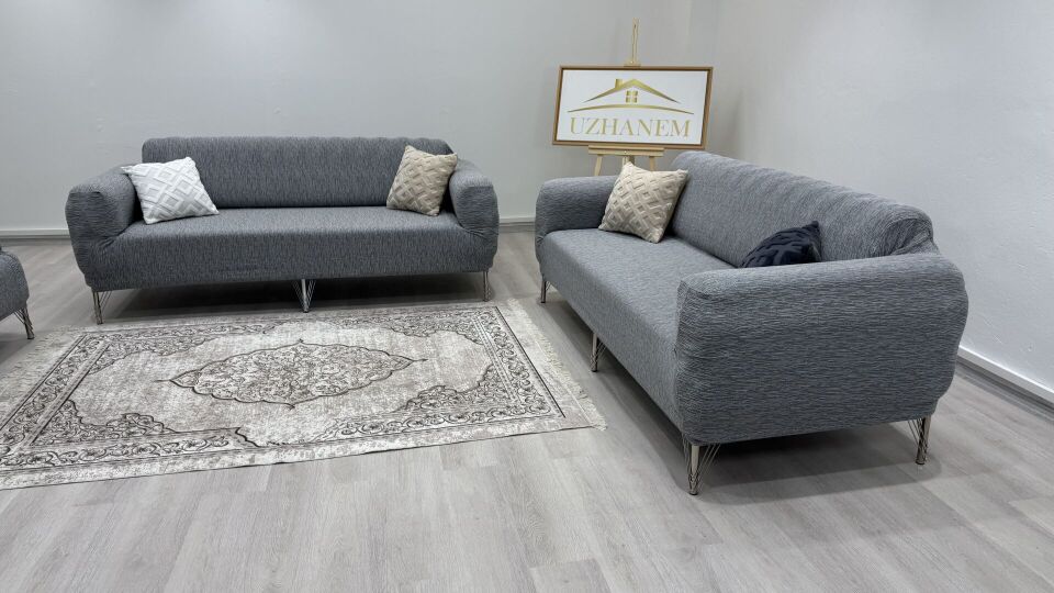 Ağaç Kabuğu Desen Koltuk Kılıfı 3.3.1.1 Koltuk Örtüsü Takımı gri