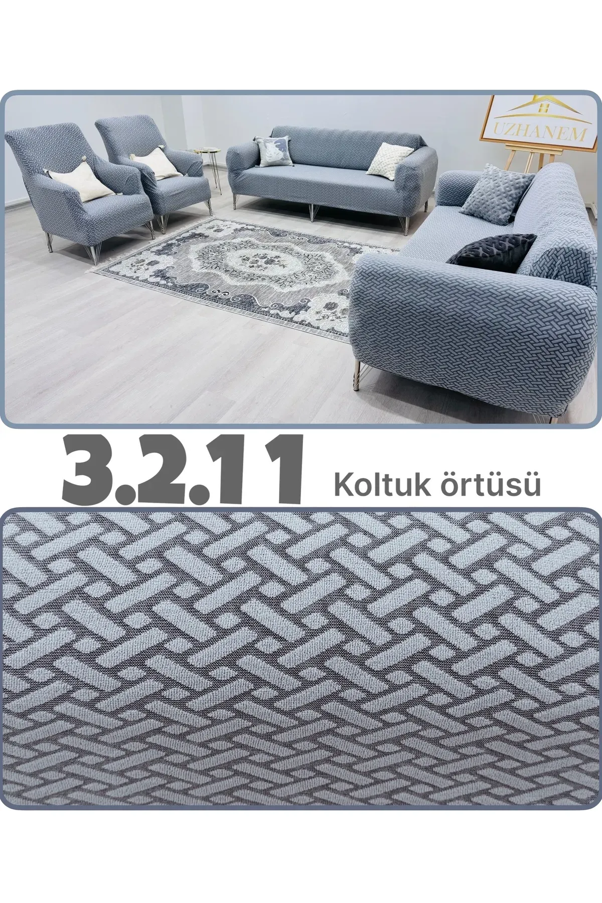 3.2.1.1 koltuk örtüsü takımı koltuk kılıfı gri