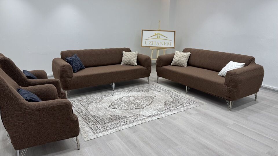 Ağaç Kabuğu Desen Koltuk Kılıfı 3.3.1.1 Koltuk Örtüsü Takımı kahverengi