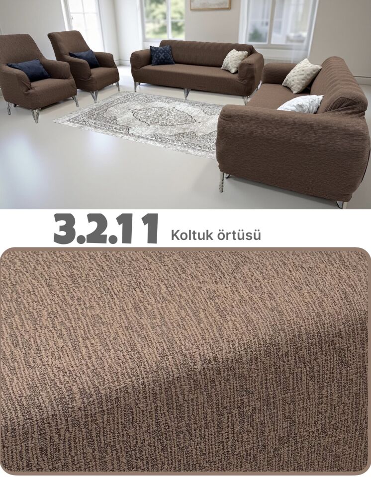 3.2.1.1 koltuk örtüsü takımı koltuk kılıfı kahverengi
