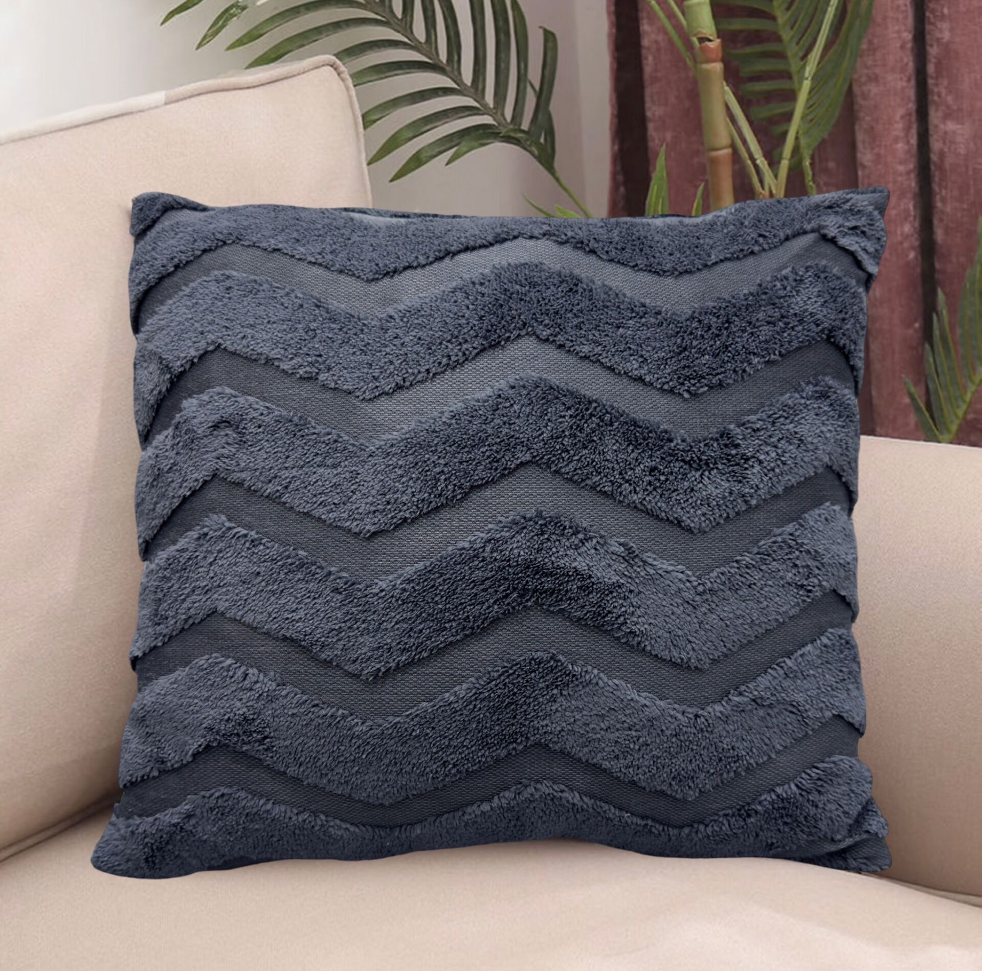 özel Tasarım 45 x 45cm Punch Panç Desen Dekoratif Kırlent Kılıfı