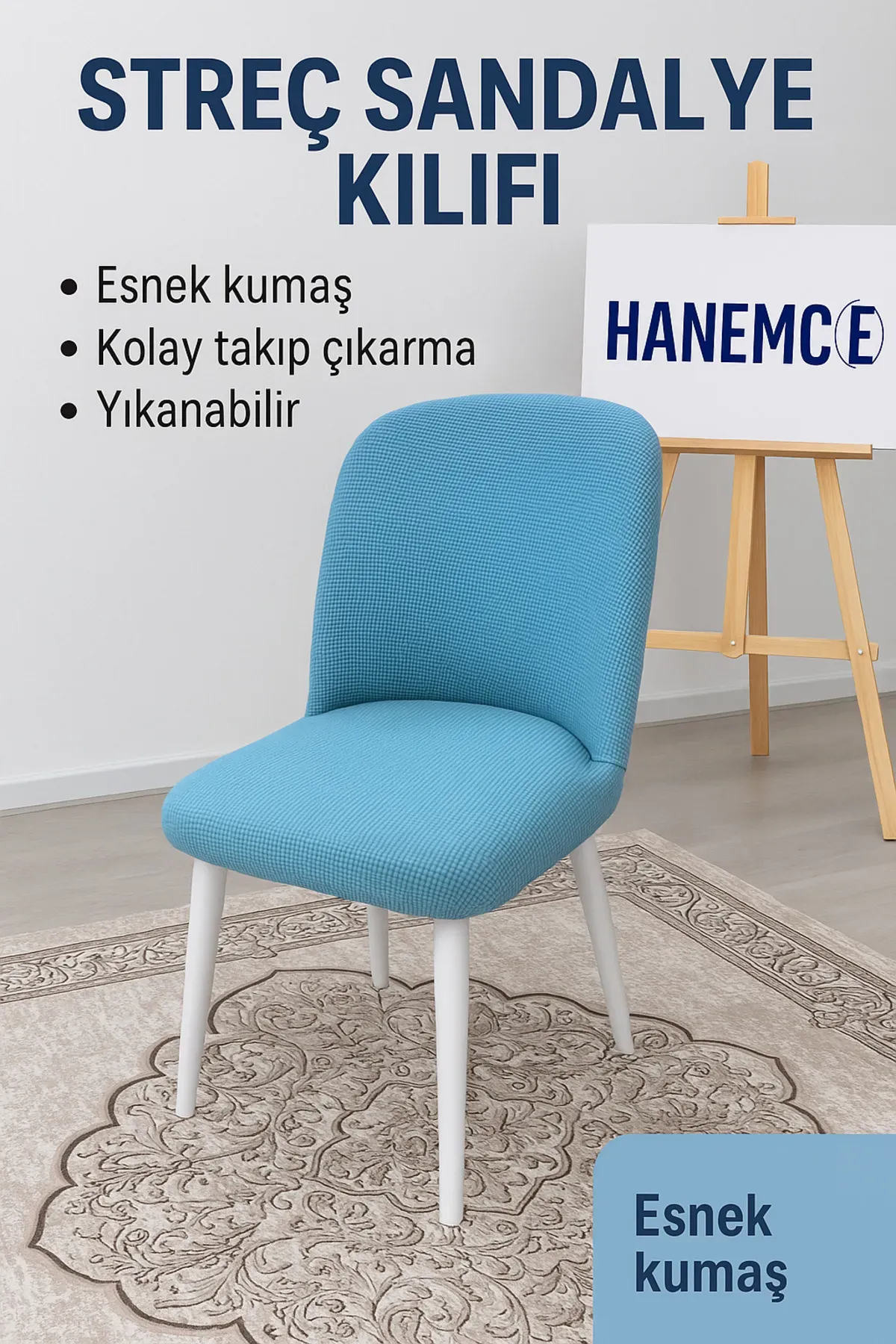 büyük oval sandalye kılıfı sandalye örtüsü minit
