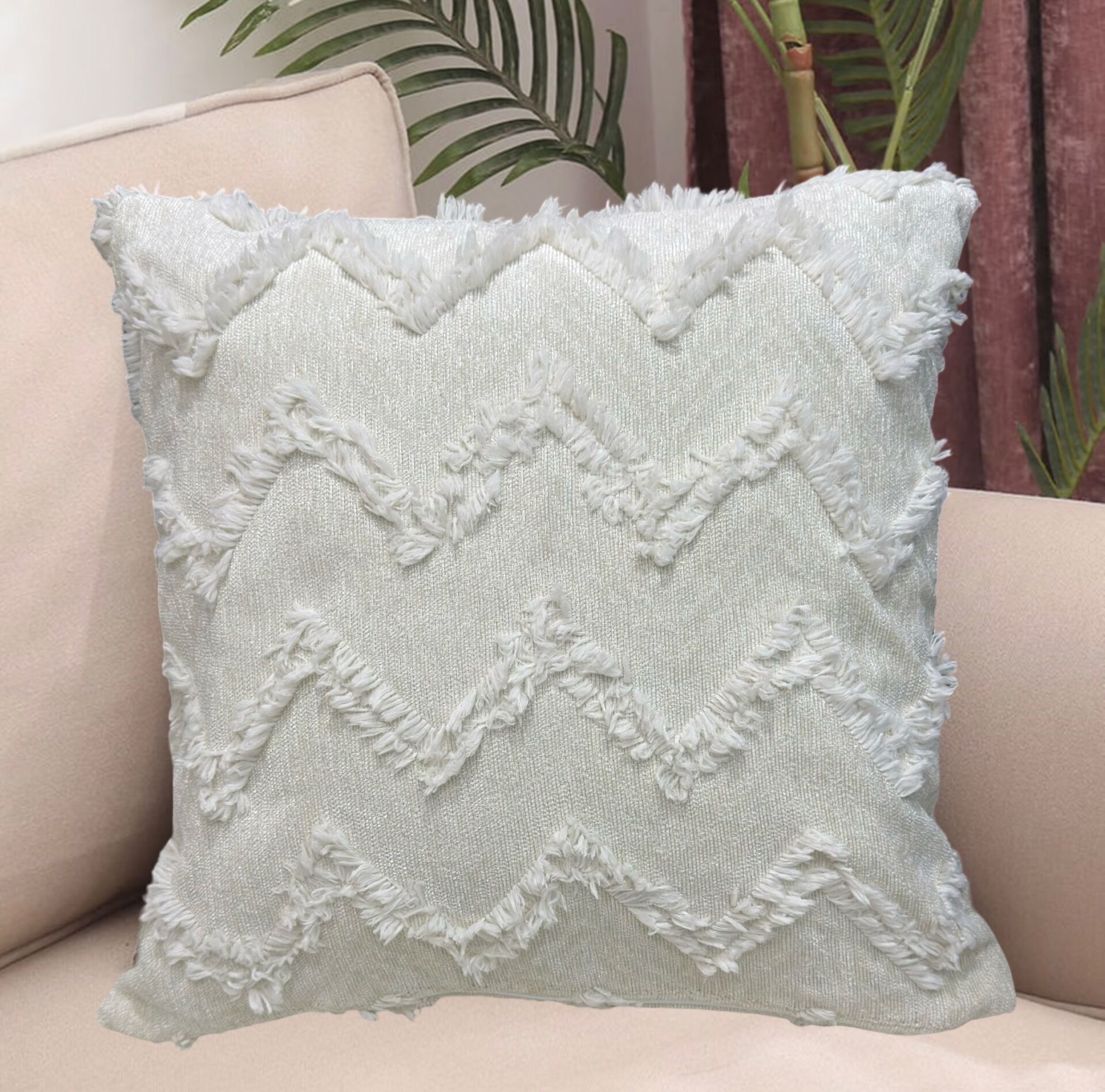 özel Tasarım 45 x 45cm Punch Panç Desen Dekoratif Kırlent Kılıfı