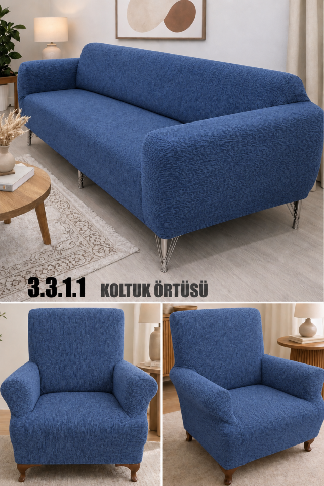 Ağaç Kabuğu Desen Koltuk Kılıfı 3.3.1.1 Koltuk Örtüsü Takımı