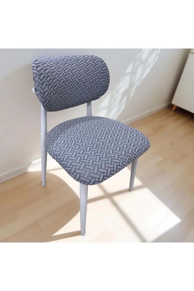 bohem sandalye kılıfı yeni model sandalye örtüsü gri