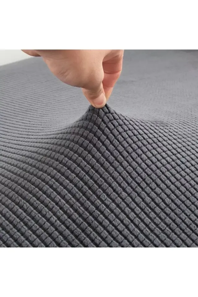 sandalye kılıfı pitikare sandalye örtüsü antrasit