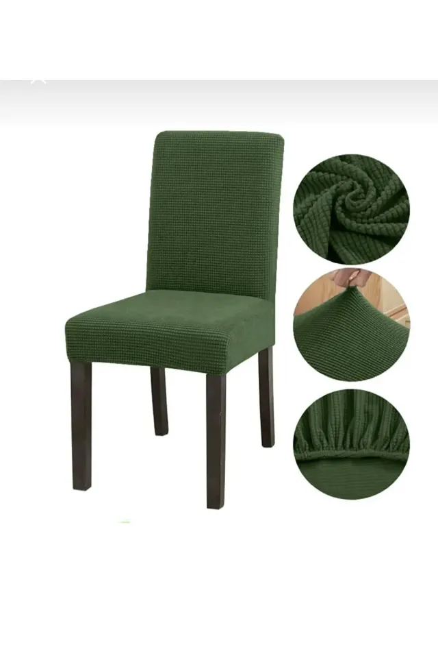 sandalye kılıfı pitikare sandalye örtüsü yeşil