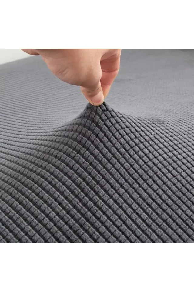 sandalye kılıfı pitikare sandalye örtüsü antrasit
