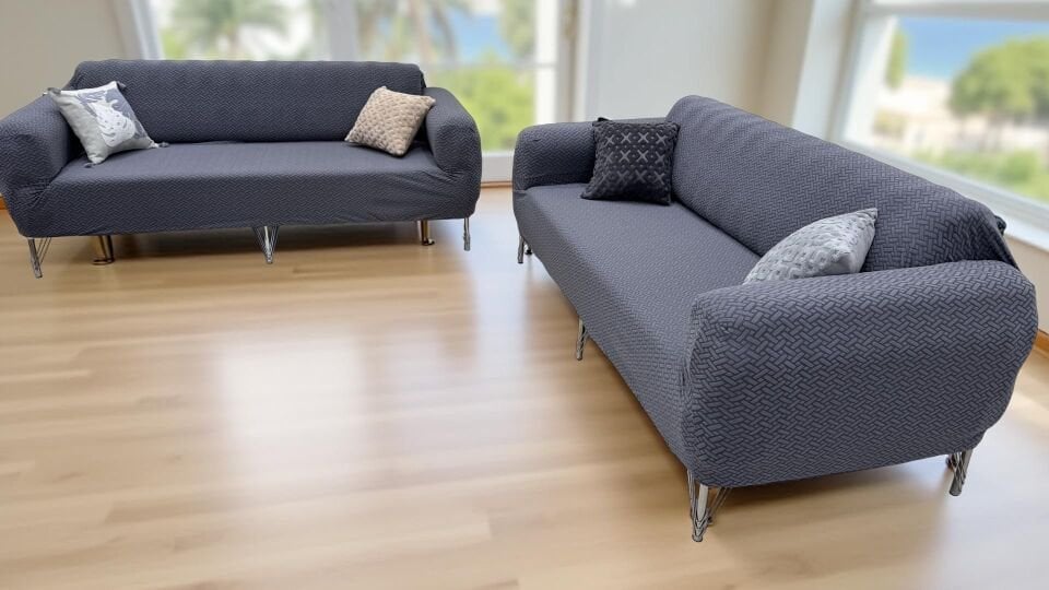 3.3.1.1 koltuk örtüsü takımı koltuk kılıfı sofa cover koyu gri