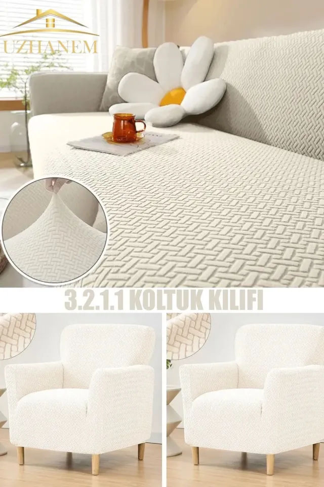 3.2.1.1 koltuk örtüsü takımı koltuk kılıfı krem