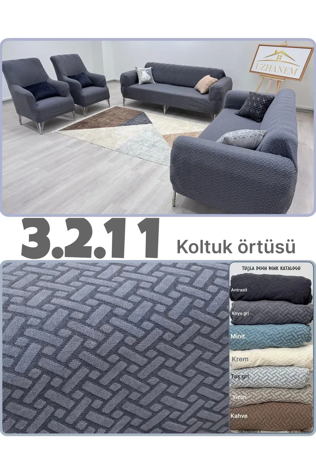 3.2.1.1 koltuk örtüsü takımı koltuk kılıfı antrasit