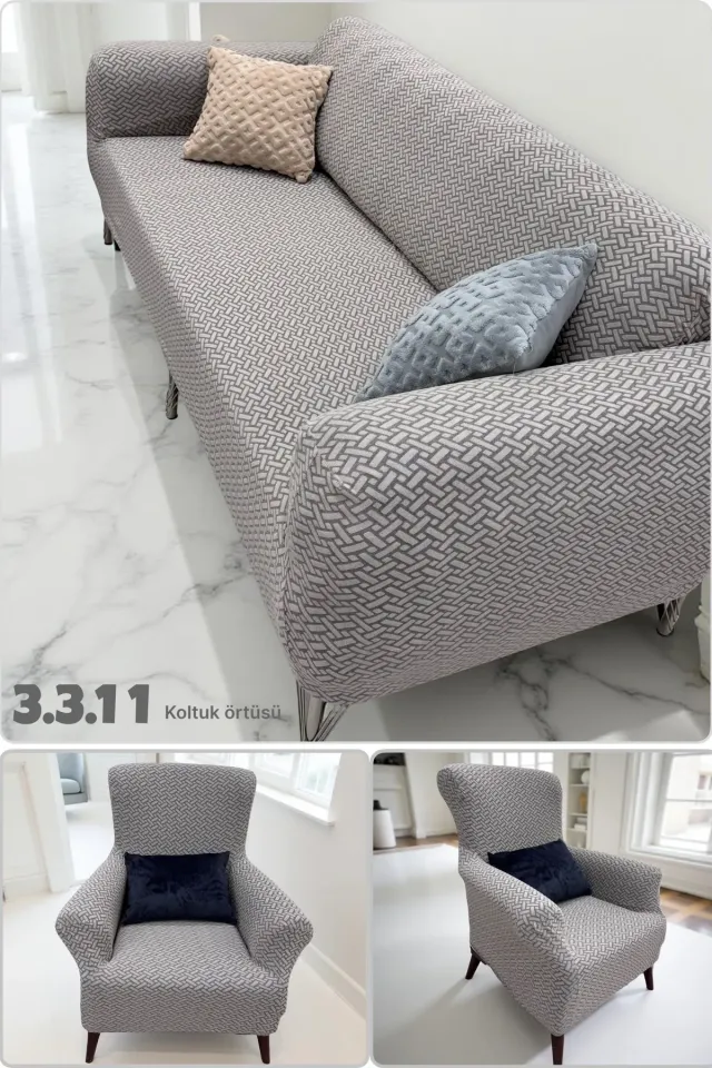 3.3.1.1 koltuk örtüsü takımı koltuk kılıfı sofa cover vizon