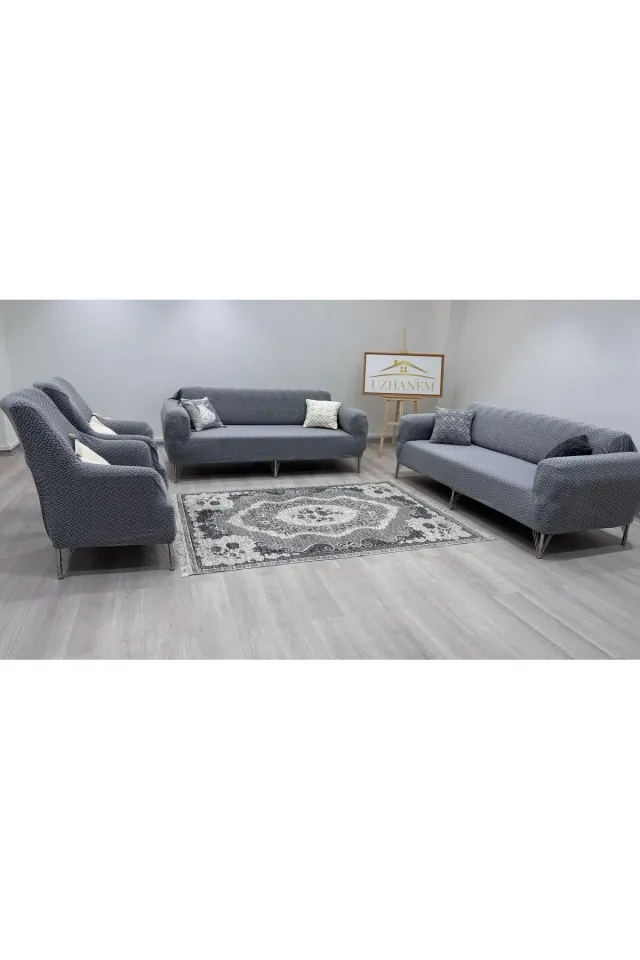 3.3.1.1 koltuk örtüsü takımı koltuk kılıfı sofa cover gri