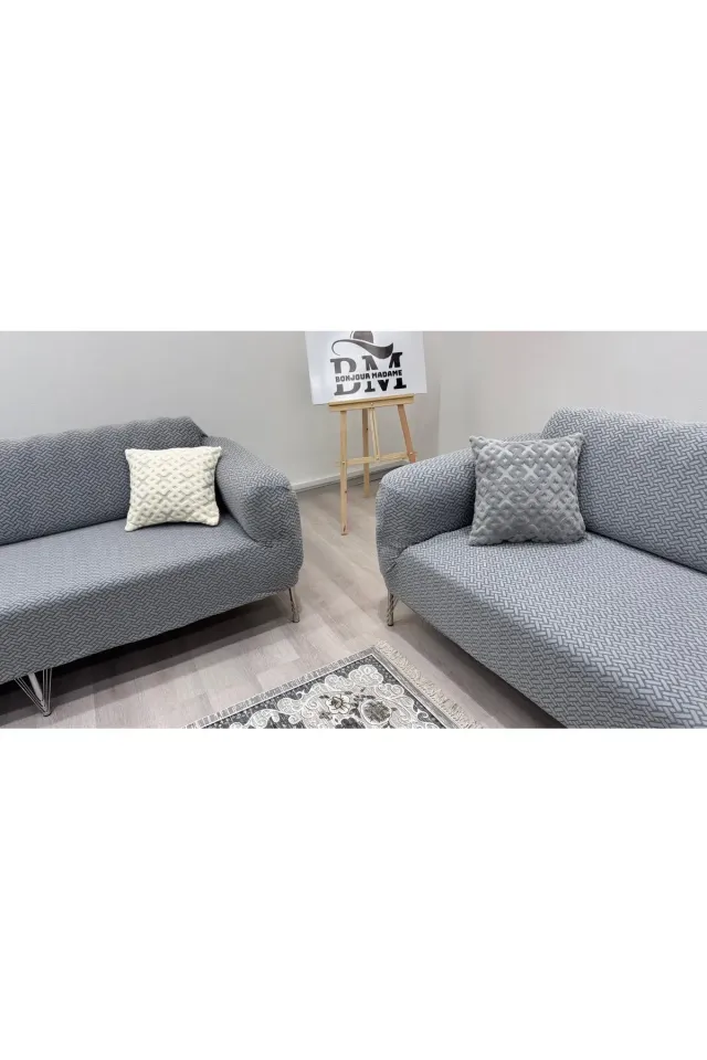 3.3.1.1 koltuk örtüsü takımı koltuk kılıfı sofa cover gri