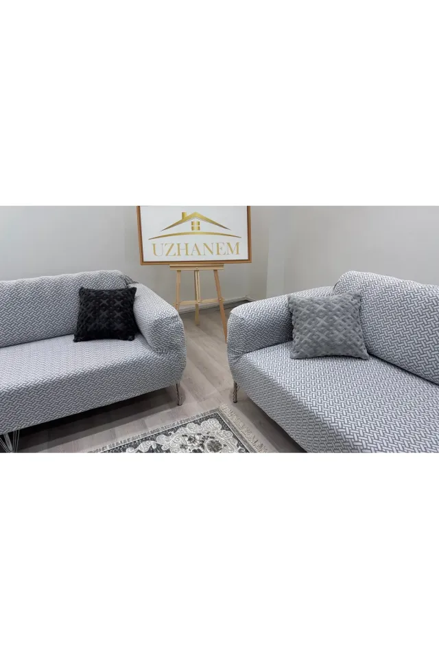 3.3.1.1 koltuk örtüsü takımı koltuk kılıfı sofa cover Taş Gri
