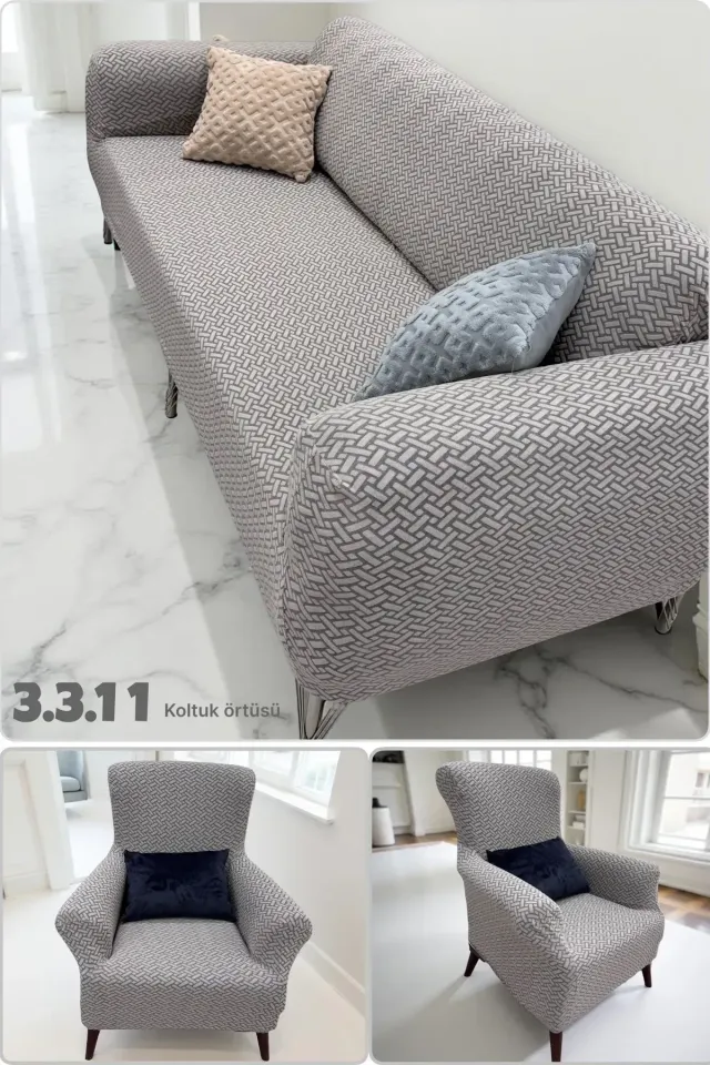 3.3.1.1 koltuk örtüsü takımı koltuk kılıfı sofa cover vizon