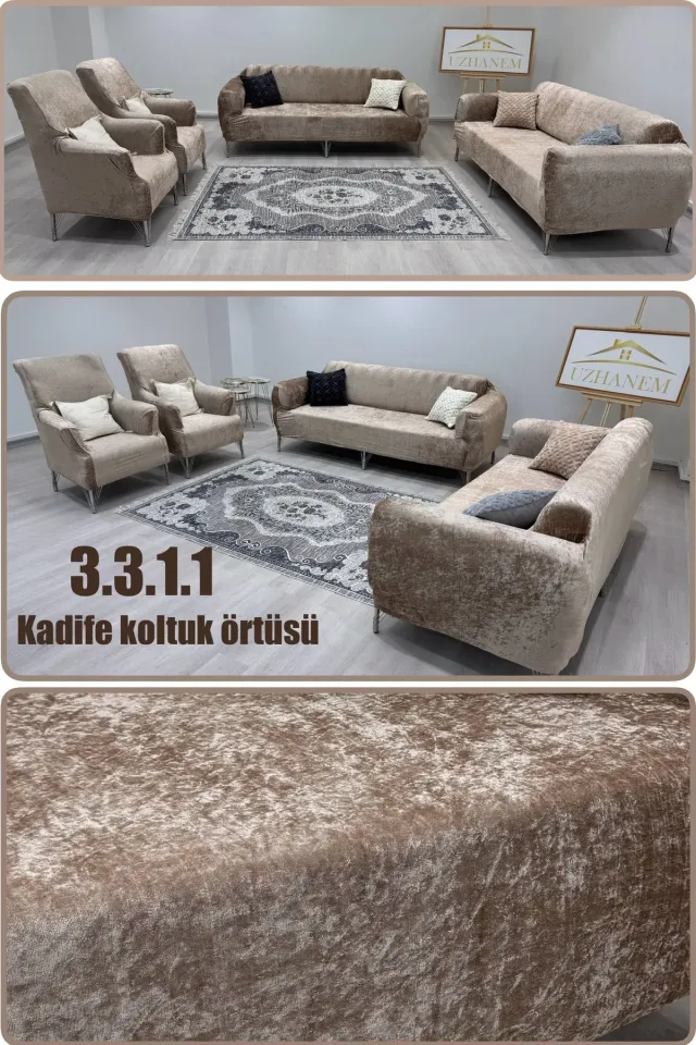 kadife 3.3.1.1 koltuk örtüsü koltuk kılıfı takımı