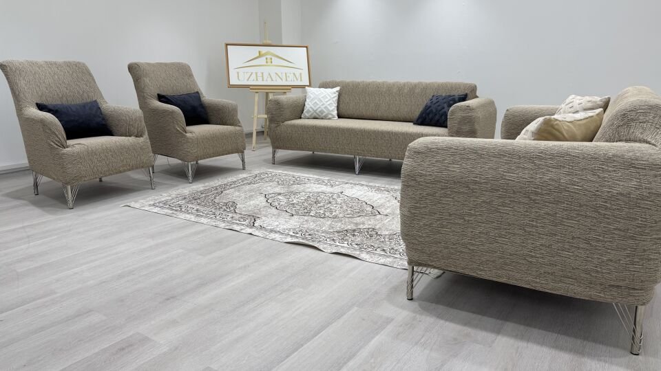 Ağaç Kabuğu Desen Koltuk Kılıfı 3.3.1.1 Koltuk Örtüsü Takımı vizon