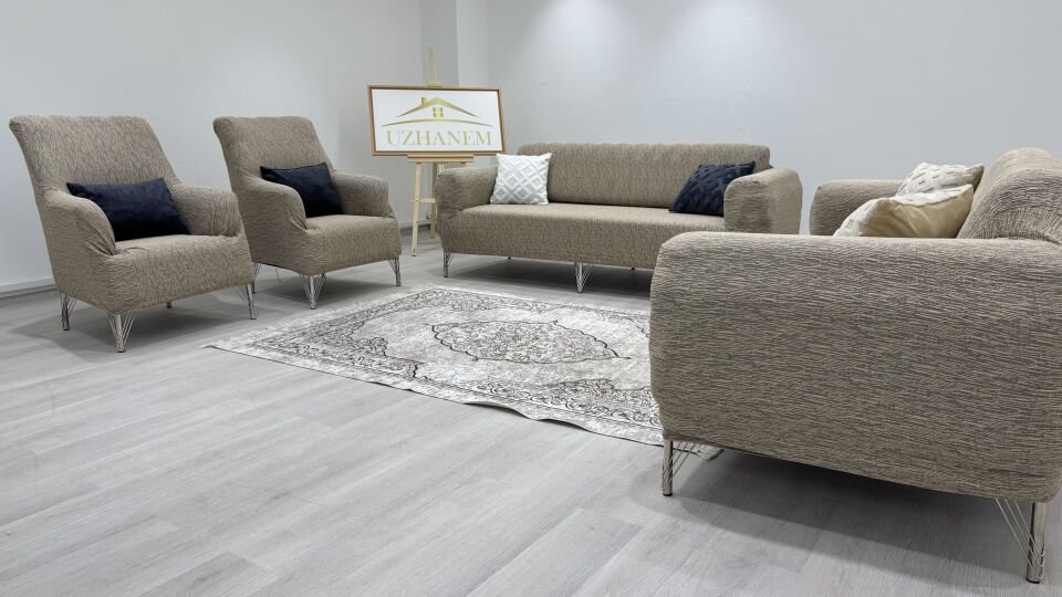 Ağaç Kabuğu Desen Koltuk Kılıfı 3.3.1.1 Koltuk Örtüsü Takımı vizon