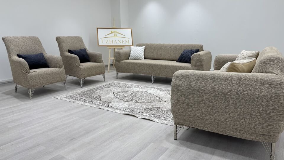 Ağaç Kabuğu Desen Koltuk Kılıfı 3.3.1.1 Koltuk Örtüsü Takımı vizon