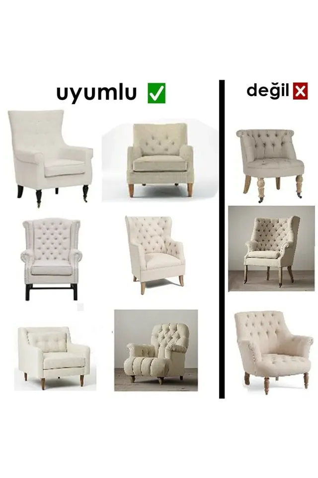 Streç Lastikli Esnek Yıkanabilir Pamuklu Jakarlı Berjer Koltuk Örtüsü (TEK KİŞİLİK KOLTUK İÇİN(Kopya)