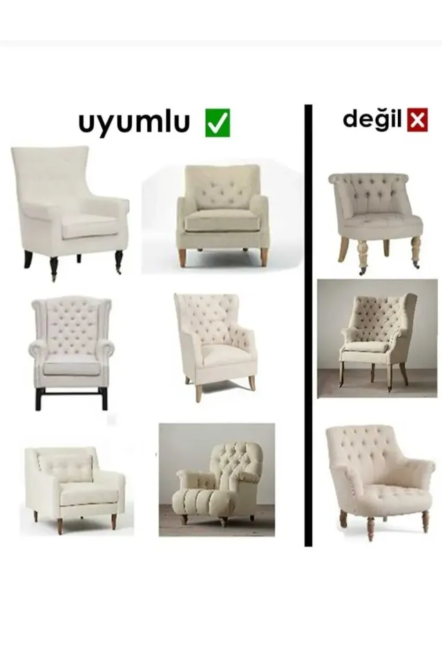 Streç Lastikli Esnek Yıkanabilir Pamuklu Jakarlı Berjer Koltuk Örtüsü (TEK KİŞİLİK KOLTUK İÇİN( minit