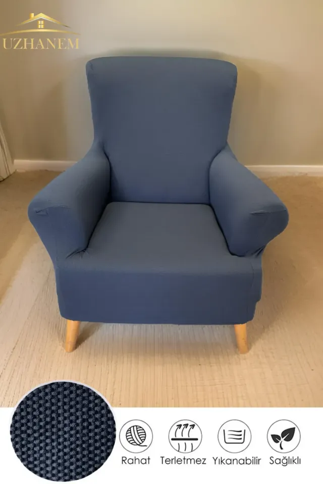 koltuk kılıfı berjer koltuk örtüsü tekli koltuk kılıfı sofa cover antrasit