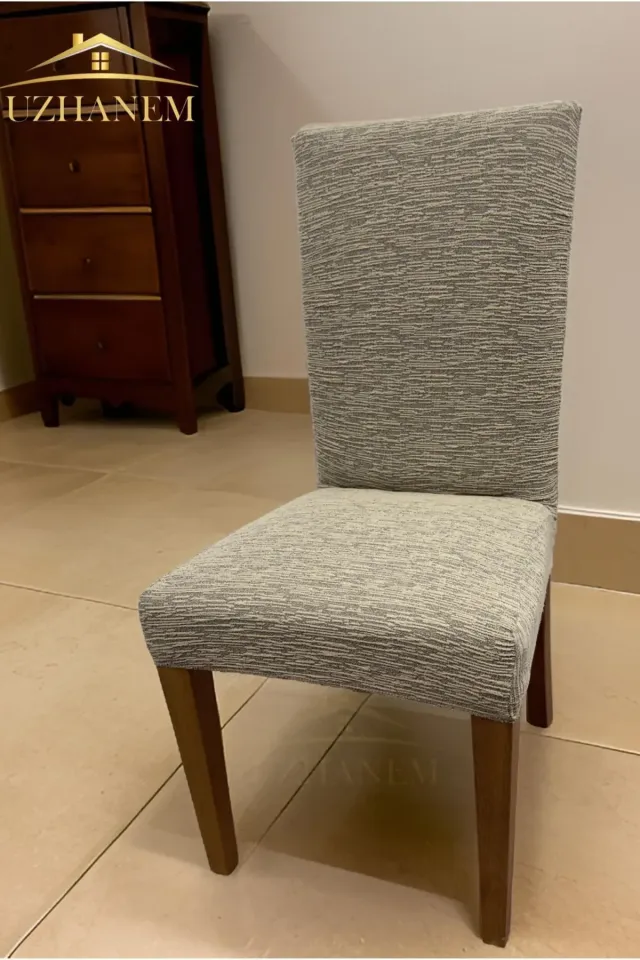 sandalye örtüsü sandalye kılıfı vizon