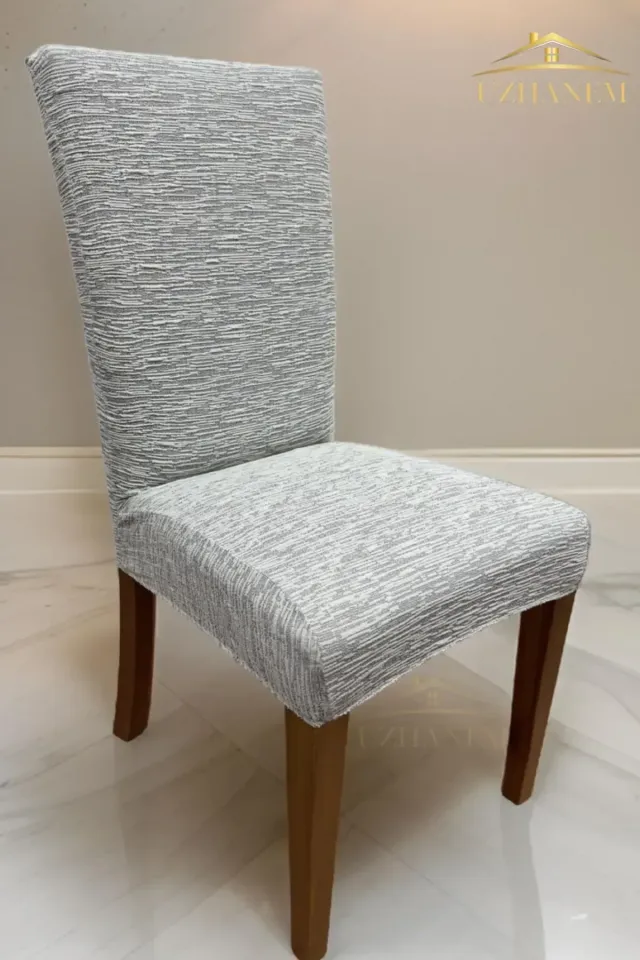 sandalye örtüsü sandalye kılıfı Taş Gri