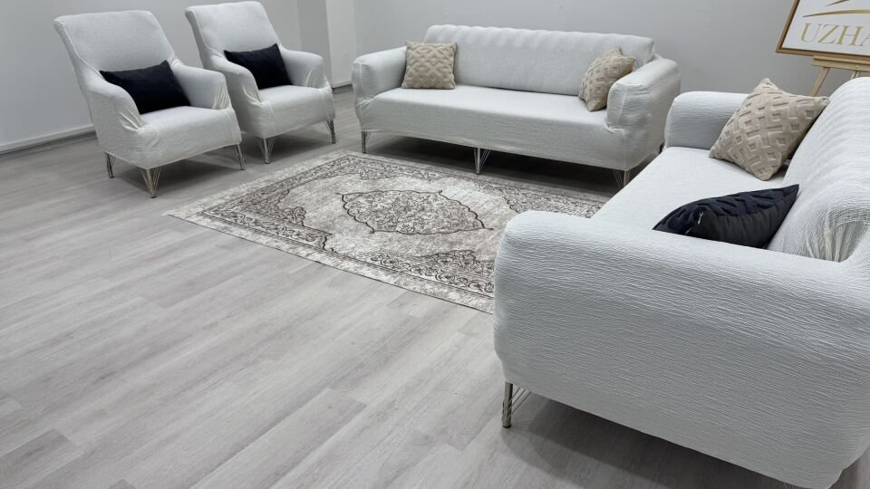 Ağaç Kabuğu Desen Koltuk Kılıfı 3.3.1.1 Koltuk Örtüsü Takımı krem