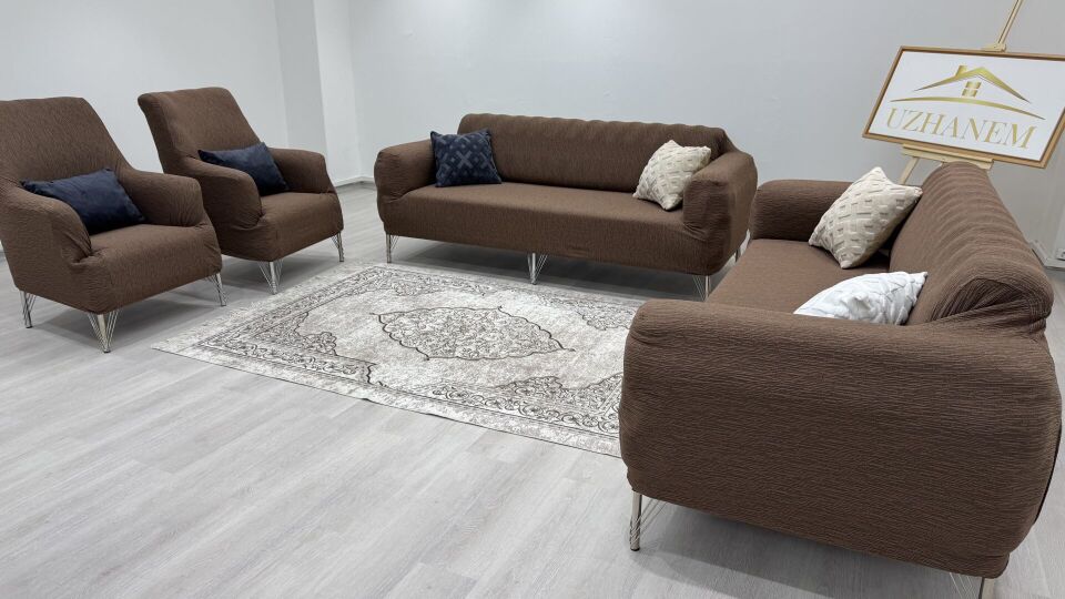 Ağaç Kabuğu Desen Koltuk Kılıfı 3.3.1.1 Koltuk Örtüsü Takımı kahverengi