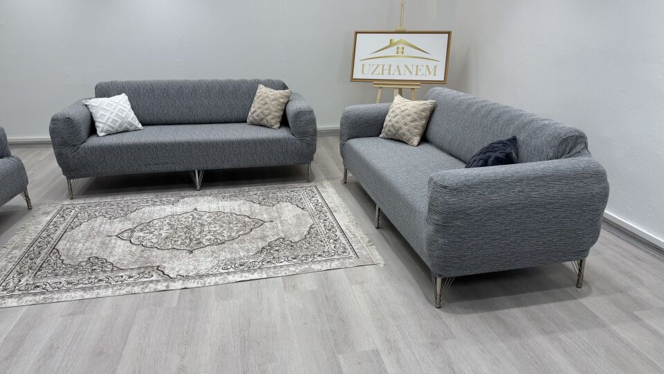 Ağaç Kabuğu Desen Koltuk Kılıfı 3.3.1.1 Koltuk Örtüsü Takımı gri