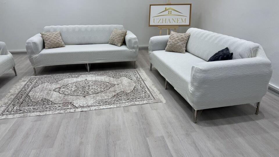 Ağaç Kabuğu Desen Koltuk Kılıfı 3.3.1.1 Koltuk Örtüsü Takımı krem