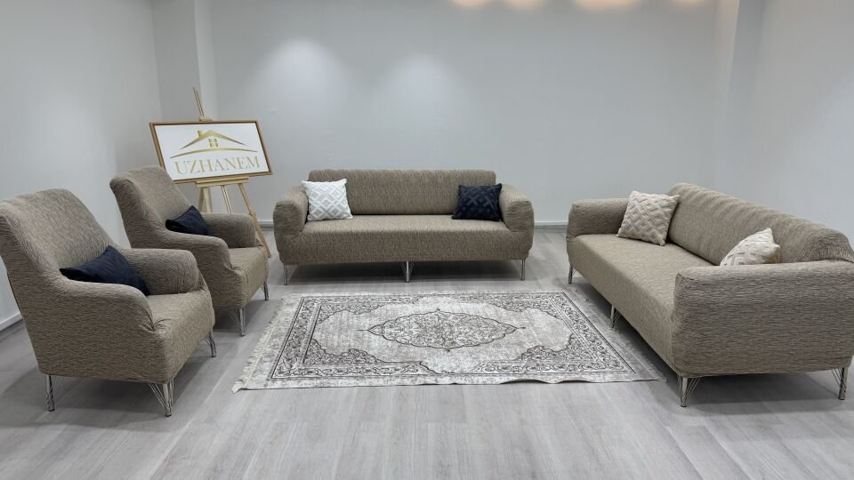 Ağaç Kabuğu Desen Koltuk Kılıfı 3.3.1.1 Koltuk Örtüsü Takımı vizon