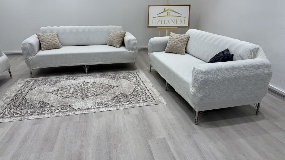 Ağaç Kabuğu Desen Koltuk Kılıfı 3.3.1.1 Koltuk Örtüsü Takımı krem