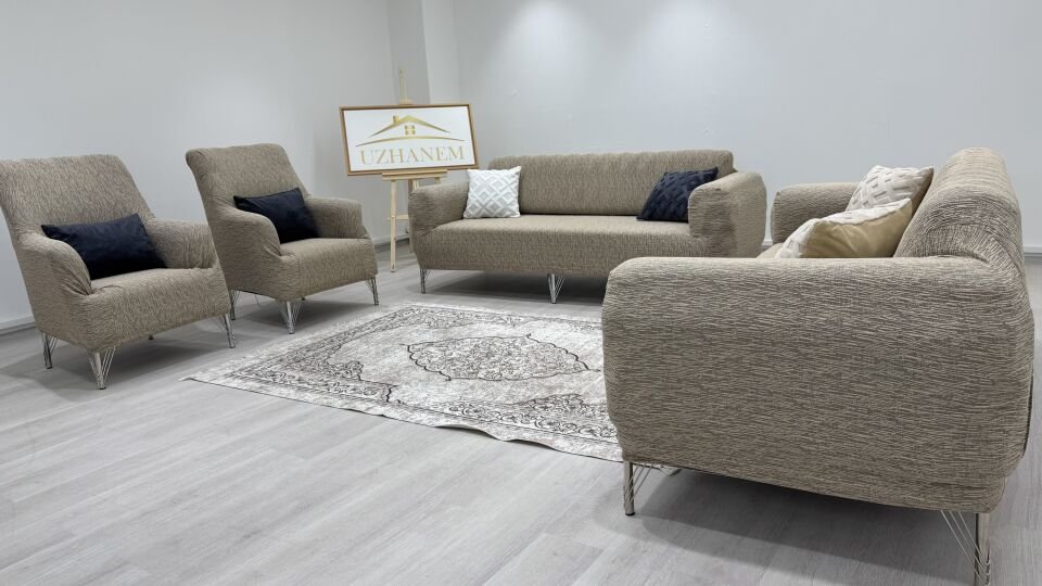 Ağaç Kabuğu Desen Koltuk Kılıfı 3.3.1.1 Koltuk Örtüsü Takımı vizon